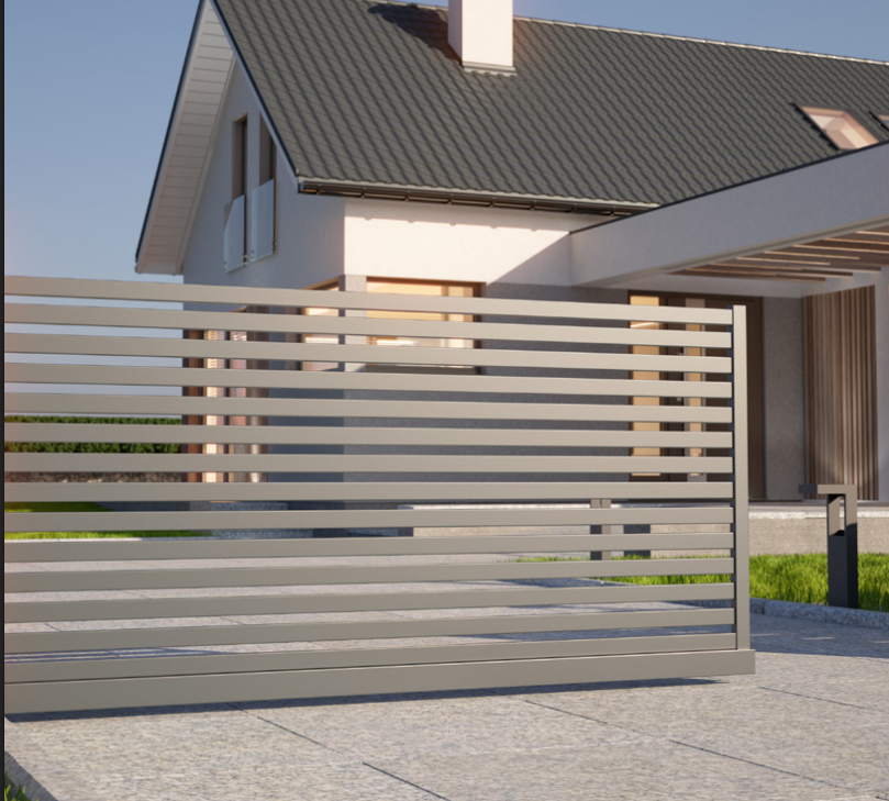 Stijlvolle tuinomheining met poort
